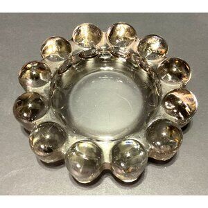 Vtg Boopie Bubble Ashtray Anchor Hocking Clear MCM Style 5" in Diam Retro Mid Ce